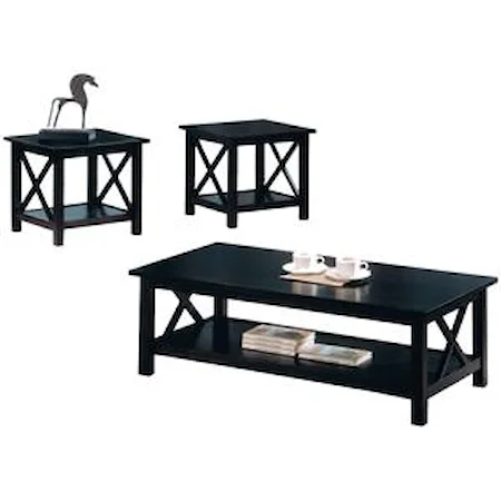 Casual 3 Piece Occasional Table Set